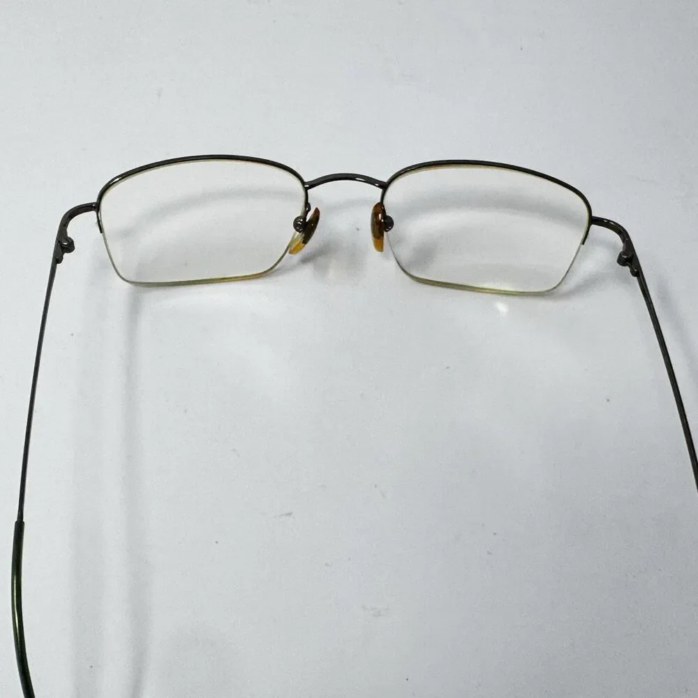 Giorgio Armani 1048 1138 Brown Semi Rimless Eyeglass Frames 50-19-135 Italy